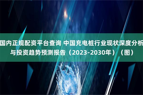 国内正规配资平台查询 中国充电桩行业现状深度分析与投资趋势预测报告（2023-2030年）（图）