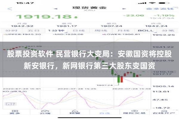 股票投资软件 民营银行大变局：安徽国资将控股新安银行，新网银行第三大股东变国资