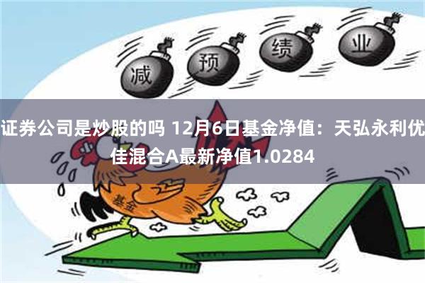 证券公司是炒股的吗 12月6日基金净值：天弘永利优佳混合A最新净值1.0284